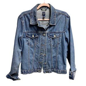 Y2K GAP Vintage 2000 Denim Jean Trucker Jacket 100% Cotton - Medium/Large Fit